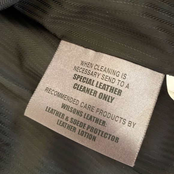 Wilsons Black Leather Jacket with Removable Lining Sz XL - Picture 3 of 16